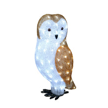 The Snowman Acrylic Owl 56cm With 100 Ice White LEDs