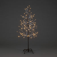 1.2m Brown Snowy Tree w/120 Warm White LEDs Christmas Trees