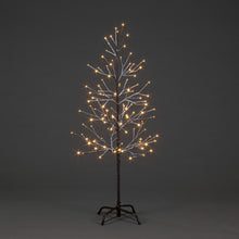 1.2m Brown Snowy Tree w/120 Warm White LEDs Christmas Trees