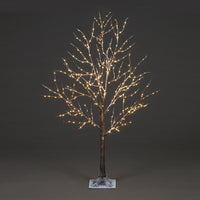 1.2m Frosted Brown Twig Tree With 300 Warm White LEDs