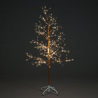 1.5m Tree With 510 Warm White Golden Copper Wire LEDS With 127 Ice White Twinkling LEDs