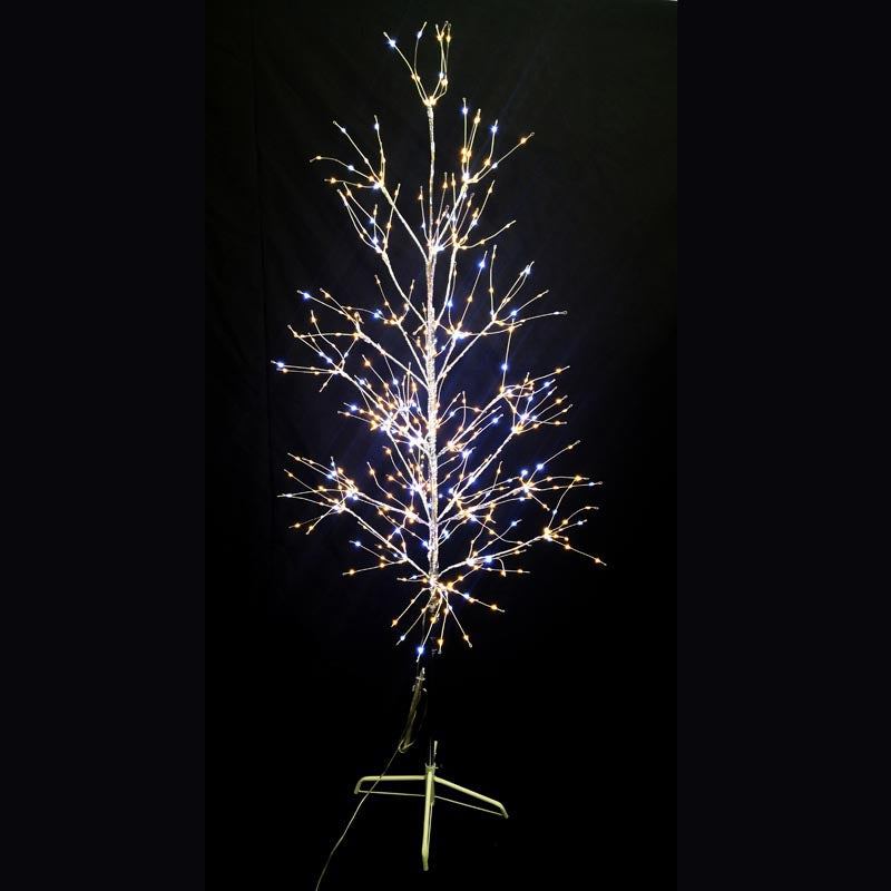 90cm Silver Tree with Warm and Ice White LEDs