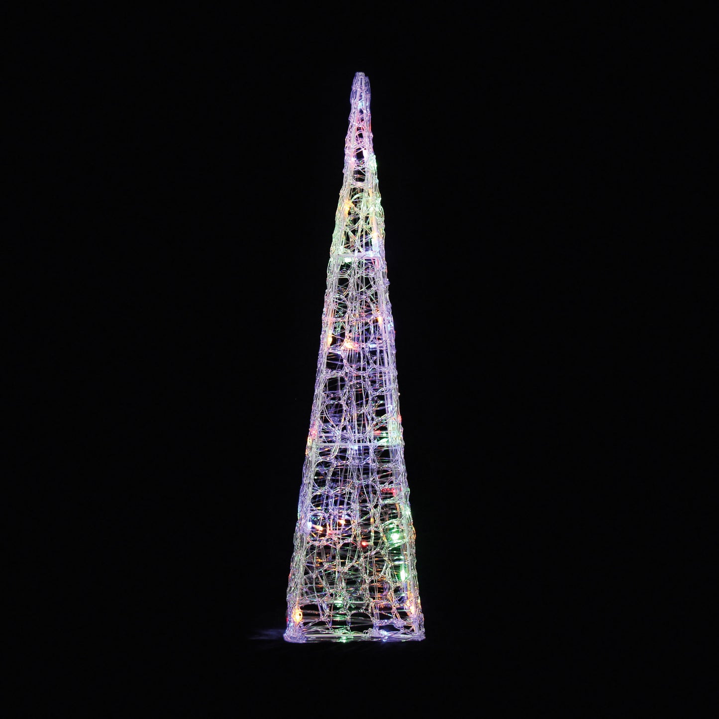 90cm Spun Acrylic Tower w/60 IW and M-Col LEDs/Outdoor Christmas Decoration