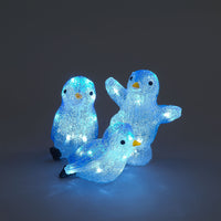 Set of 3 Acrylic Penguins