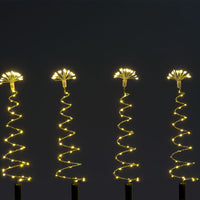 Set of 4 30cm Spiral Garden Stakes