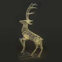 2m Metal Stag with Raised Leg 1500 Warm White Copper Wire Lights