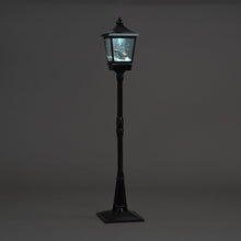 184cm Street Lamp Black With Santa Scene