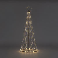 Christmas Maypole Tree with 704 Warm White Flashing and Static LEDs (2.1m)
