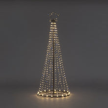 Christmas Maypole Tree with 704 Warm White Flashing and Static LEDs (2.1m)