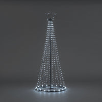 2.5m Maypole Tree With 884 Ice White Flashing Wire Lights