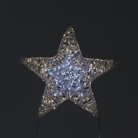 Iron Star with 120 Warm White LEDs (40cm)