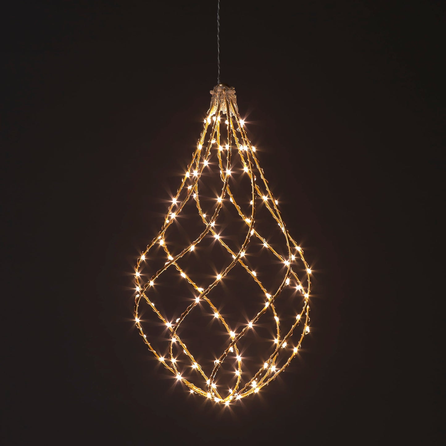 40cm Iron Water Drop w/112 LEDs /Waterfall Function Christmas Decoration
