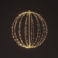 50cm Foldable Ball Light w/ 256 Warm White LED Christmas Decoration