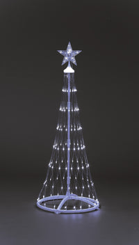 135cm Cone Tree  w/160 W LEDs 8 Functions Christmas Trees