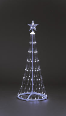 135cm Cone Tree  w/160 W LEDs 8 Functions Christmas Trees