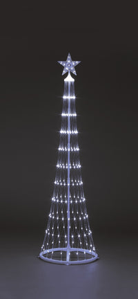 250cm Cone Tree  w/320 W LEDs 8 Functions Christmas Trees