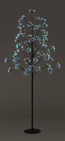 1.2m Dandelion Tree w/896 Multi Col Flashing LED Christmas Trees