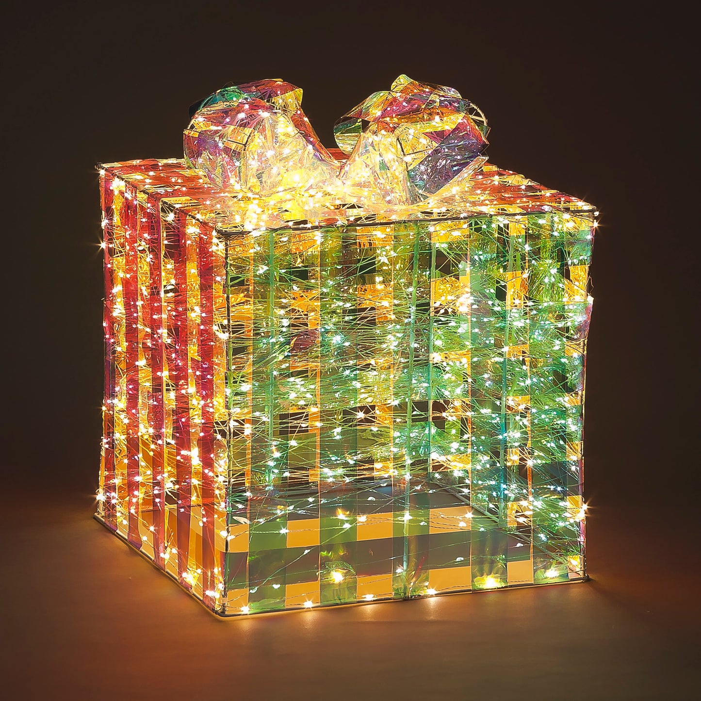 30cm Lit Dream Parcel w/960 Warm White LEDS Static Christmas Decoration