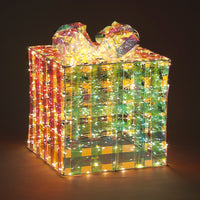 30cm Lit Dream Parcel w/960 Warm White LEDS Static Christmas Decoration