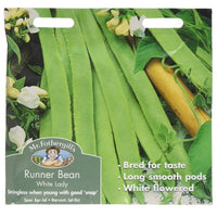 Mr Fothergills Runner Bean White Lady Seeds