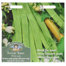 Mr Fothergills Runner Bean White Lady Seeds