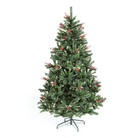 180cm Salzburg Spruce Tree With 642 Tips Red Berry Sprays