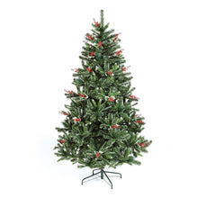 180cm Salzburg Spruce Tree With 642 Tips Red Berry Sprays