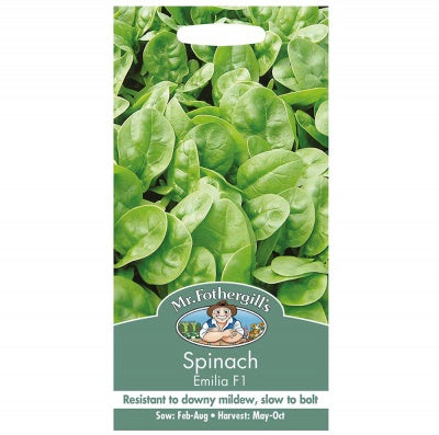 Mr Fothergills Spinach Emilia F1 Seeds