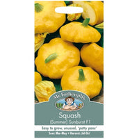 Mr Fothergills Squash (Summer) Sunburst F1 Seeds