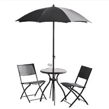Grey Rimini 1.7m Push Up Parasol