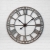 94cm Garden Wall Clock Silver Roman Numerals