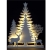 Battery Operated 45cm White Wooden Tree With 4 Piece Trees & Stags Warm White LEDs