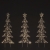 Tree with Christmas Star Stake (Set of 3)