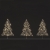 Set of 3 Iron Christmas Tree Stakes (40cm)